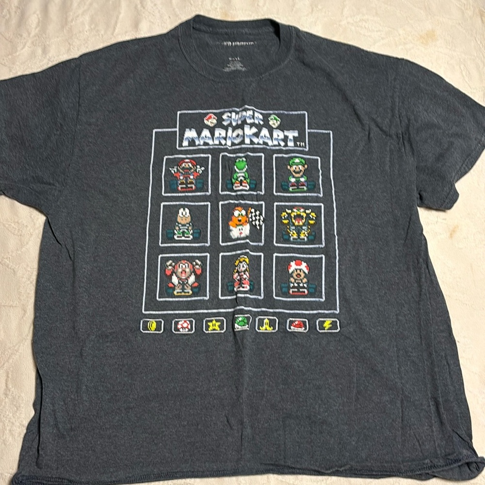 Nintendo Super Mario Kart 8-Bit T-Shirt Size 2XL